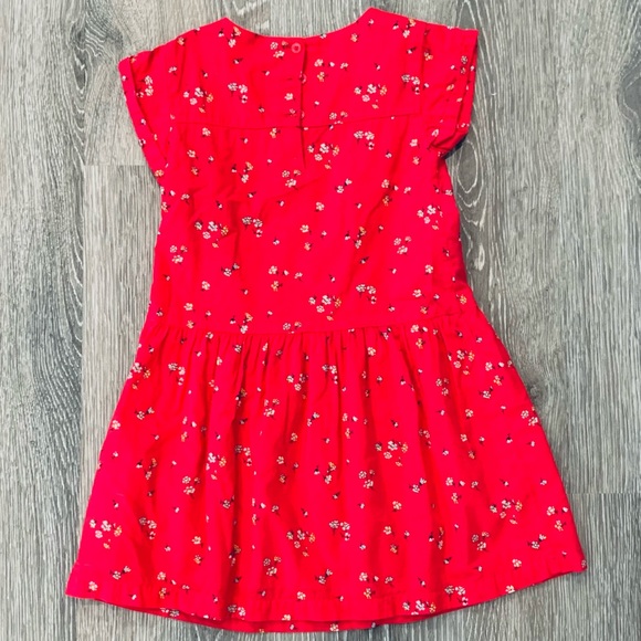 NEW Gap Girls Floral Short Sleeve Dress 5t - Picture 4 of 4